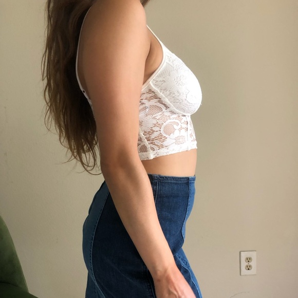 Lace bralette style crop top - Picture 4 of 5